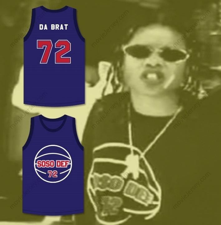 CAMISETA PERSONALIZADA CUALQUIER Nombre Número DRU HILL IN MY BED DA BRAT SOSO DEF 72 DE BALONCESTO Top Bordado Tallas S-6XL