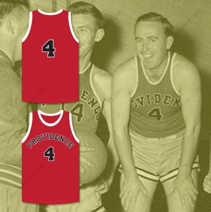 PERSONALIZABLE Cualquier Nombre Número DINO MARTIN 4 PROVIDENCE STEAMROLLERS CAMISETA ROJA DE BALONCESTO 1 Costura Superior S-6XL