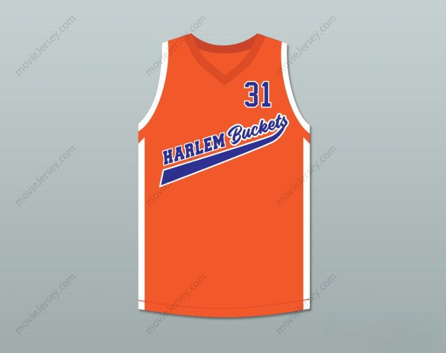 PERSONALIZA CUALQUIER Nombre Número REGGIE MILLER LIGHTS 31 HARLEM BUCKETS CAMISETA DE BALONCESTO UNCLE DREW Top Cosido S-6XL