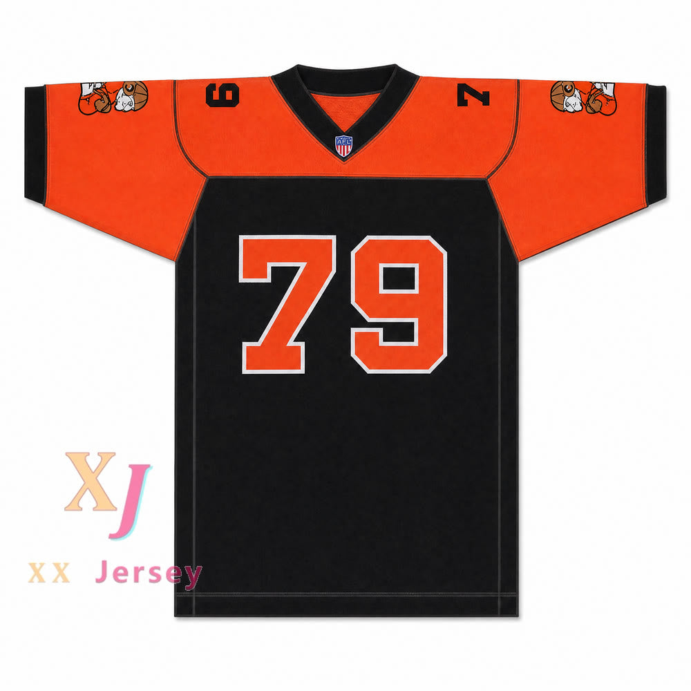 PARCHES PERSONALIZADOS CON CUALQUIER Nombre DIENTES DE NIEBLA ORC Camiseta de fútbol 79 Cosida S-6XL