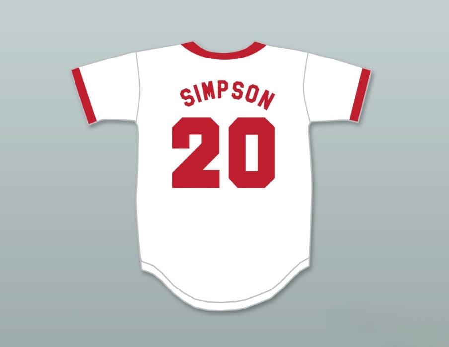 Camiseta de béisbol HOMER SIMPSON 20 ISOTOPES con número y nombre personalizados, tallas S-6XL
