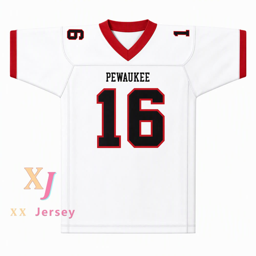 Custom T.J. Watt 16 Pewaukee High School Pirates Football Jersey