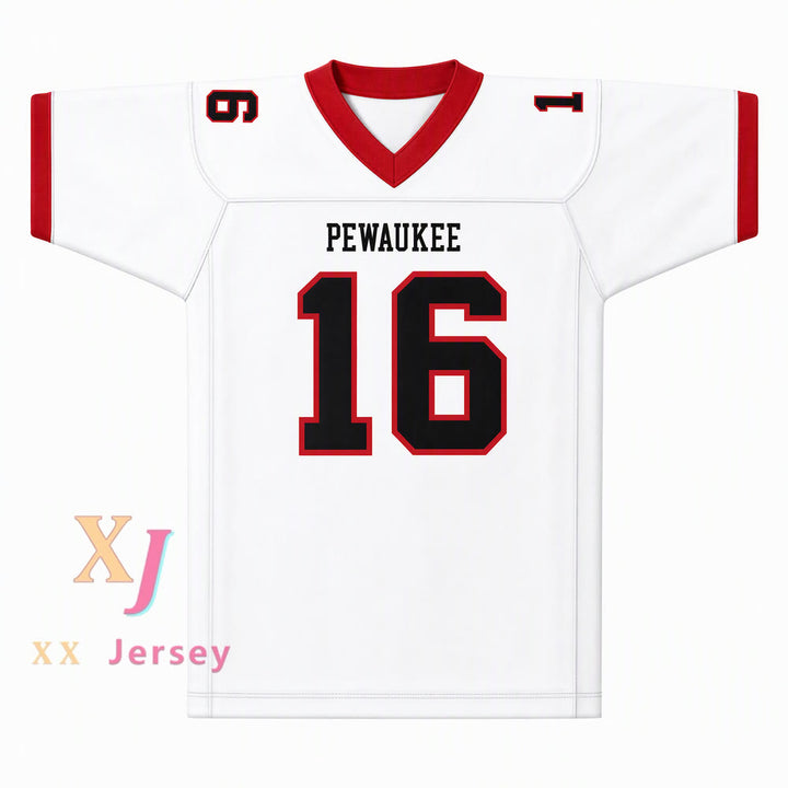 Custom T.J. Watt 16 Pewaukee High School Pirates Football Jersey
