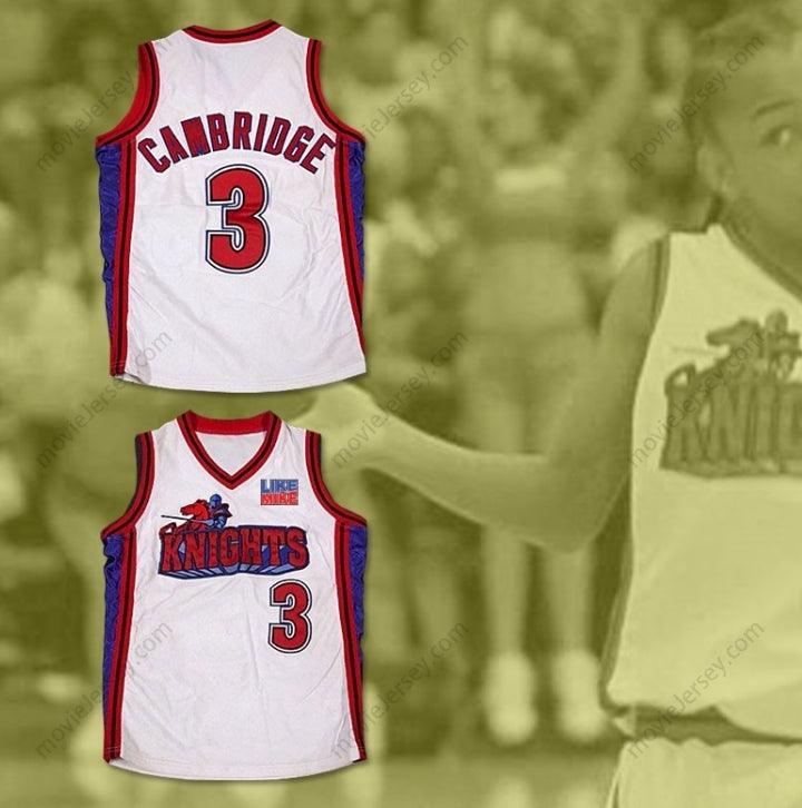 PERSONALIZA CUALQUIER Nombre Número CALVIN CAMBRIDGE 3 LOS ANGELES KNIGHTS CAMISETA DE BALONCESTO BLANCA CON PARCHE LIKE MIKE Costuras de primera S-6XL