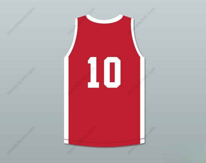 PERSONALIZABLE Cualquier Nombre Número KENNY PATTERSON 10 PUSH EXCEL PRO BALONCESTO CLÁSICO ROJO CAMISETA DE BALONCESTO 1985 EVENTO BENÉFICO Costuras de Calidad S-6XL