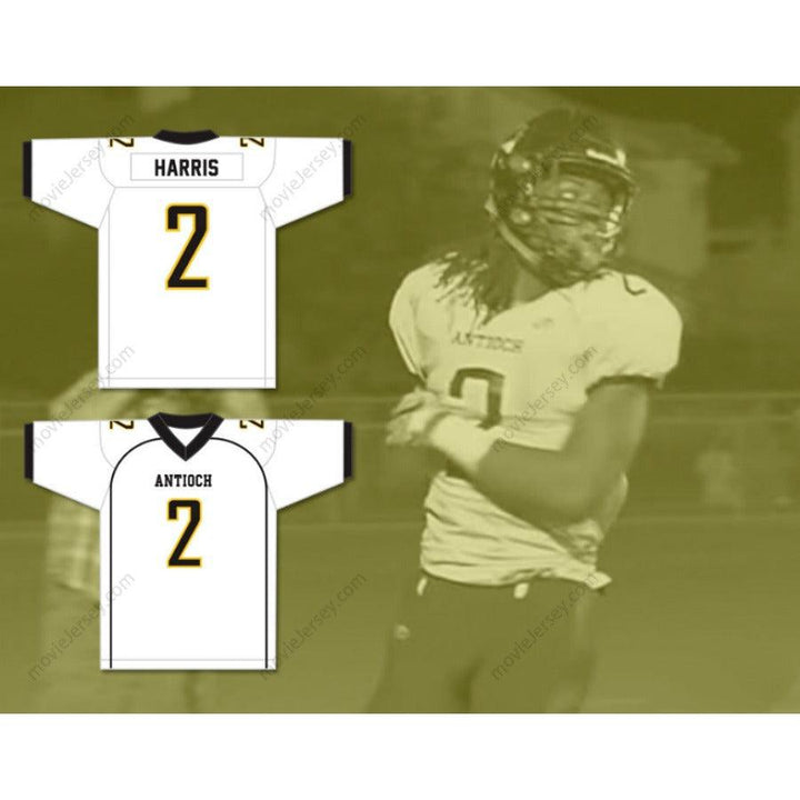 PERSONALIZA Cualquier Nombre Número NAJEE HARRIS 2 ANTIOCH HIGH SCHOOL PANTHERS Camiseta de Fútbol Cosida Tallas S-6XL