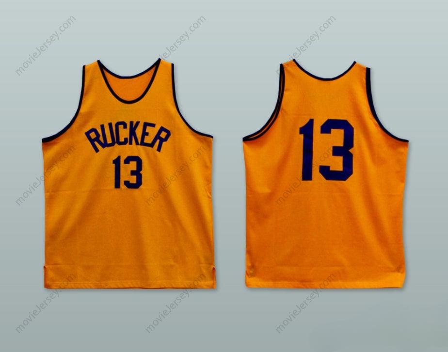 CUSTOM ANY Name Number 1946 RUCKER PARK NYC 13 ORANGE BASKETBALL JERSEY Top Stitched S-6XL