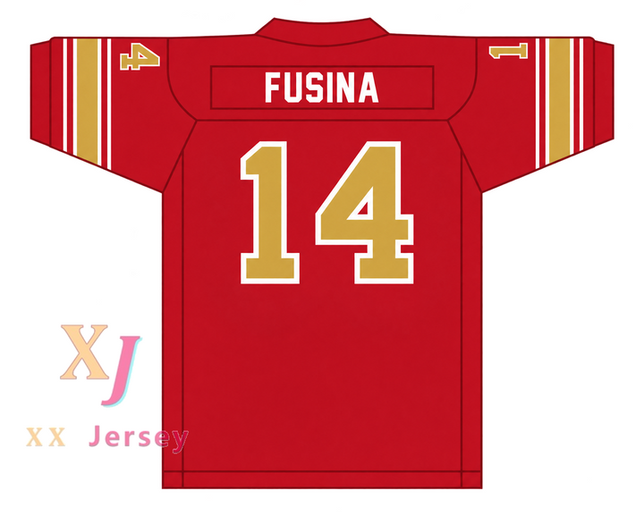 PERSONALIZA Cualquier Nombre Número 1984 USFL CHUCK FUSINA 14 PHILADELPHIA STARS CAMISETA DE FÚTBOL LOCAL Cosida S-6XL