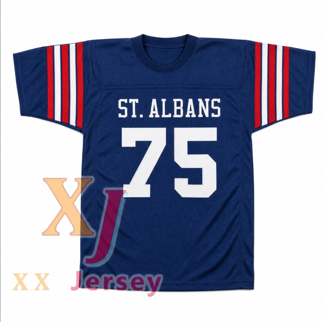 CUSTOM BULLDOGS DARK JONATHAN OGDEN 75 SCHOOL FOOTBALL JERSEY S-6XL