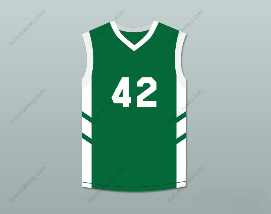 CUSTOM ANY Name Number VIN BAKER 42 GREEN BASKETBALL JERSEY DENNIS RODMAN'S BIG BANG IN PYONGYANG Top Stitched S-6XL
