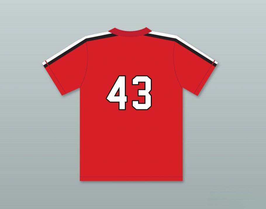 Camiseta de béisbol personalizada con cualquier nombre y número JIM BOUTON 43, THE BATTERED BASTARDS OF BASEBALL, con costura superior, tallas S-6XL