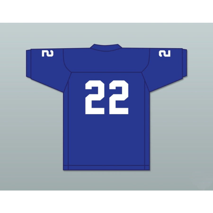 CUSTOM ANY Name Number ANDRE YOUNG 22 GRADE SCHOOL BLUE FOOTBALL JERSEY G FUNK DOCUMENTARY Top Stitched S-6XL