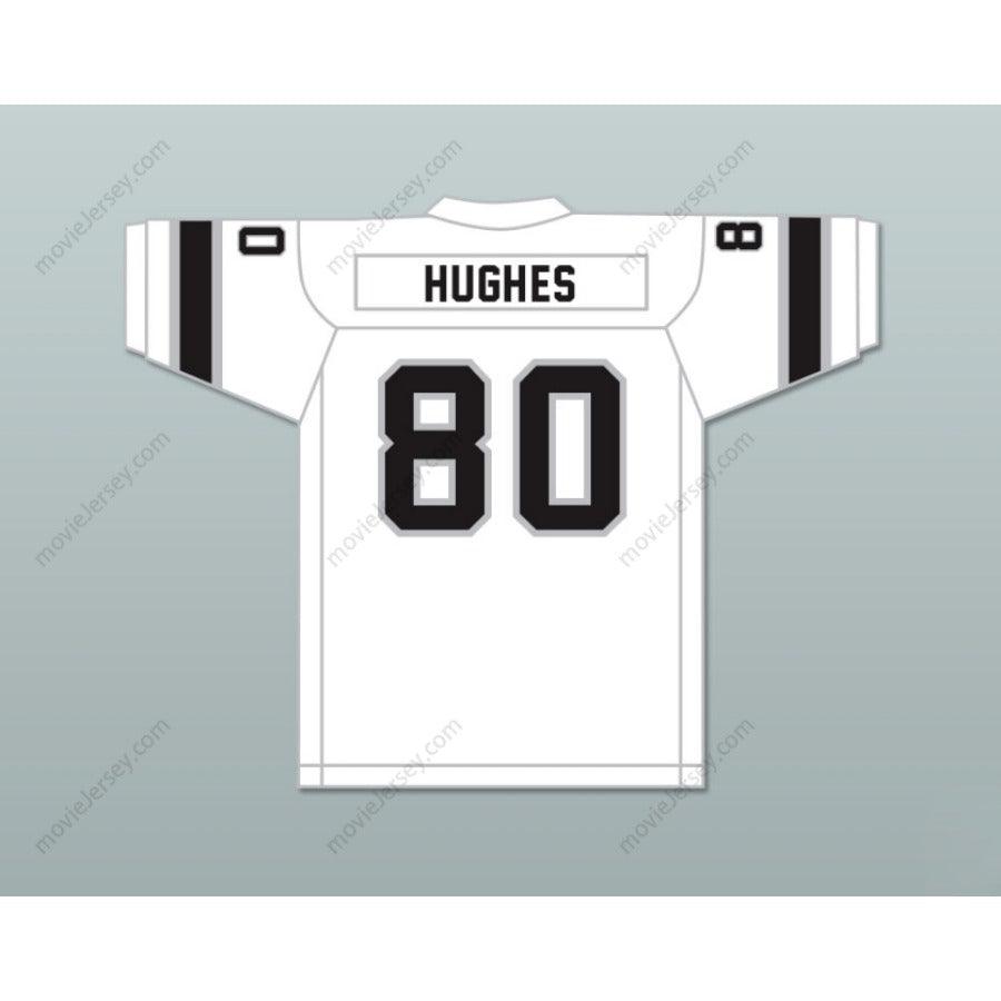CAMISETA DE FÚTBOL AMERICANA PERSONALIZADA CON NOMBRE Y NÚMERO 1974 WFL DENNIS HUGHES 80 JACKSONVILLE SHARKS DE VISITANTE Cosida Tallas S-6XL