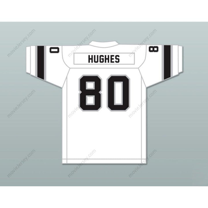 CAMISETA DE FÚTBOL AMERICANA PERSONALIZADA CON NOMBRE Y NÚMERO 1974 WFL DENNIS HUGHES 80 JACKSONVILLE SHARKS DE VISITANTE Cosida Tallas S-6XL