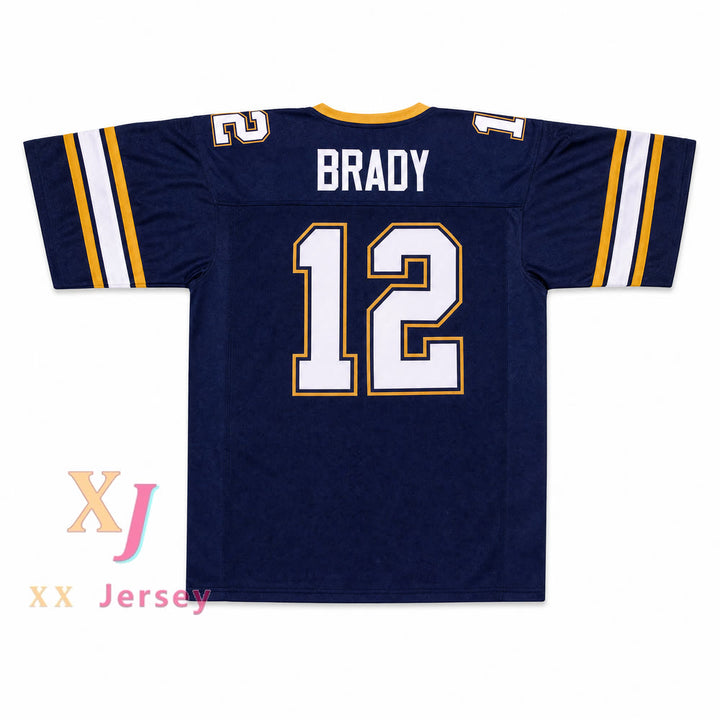 Tom Brady 12 Junipero Serra Padres High School Football Jersey — back view