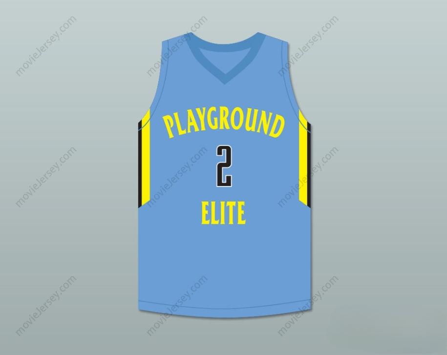 CUSTOM ANY Name Number TYLER HERRO 2 PLAYGROUND ELITE  LIGHT BLUE BASKETBALL JERSEY Top Stitched S-6XL
