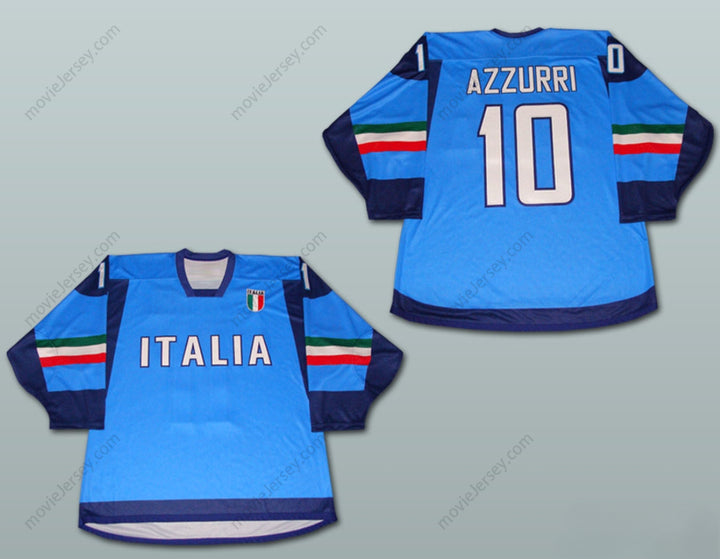 Custom Any Name Number Italia Team Hockey Jersey Top Stitched S-6XL