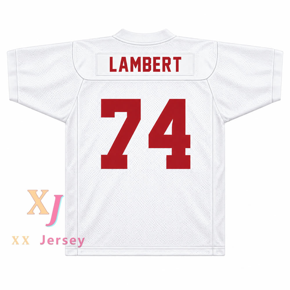 Custom T.J. Lambert 74 Miami Football Jersey