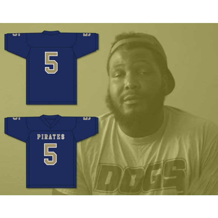 CUSTOM ANY Name Number EMMIT GOODEN 5 INDEPENDENCE COMMUNITY COLLEGE PIRATES Football Jersey Top Stitched S-6XL