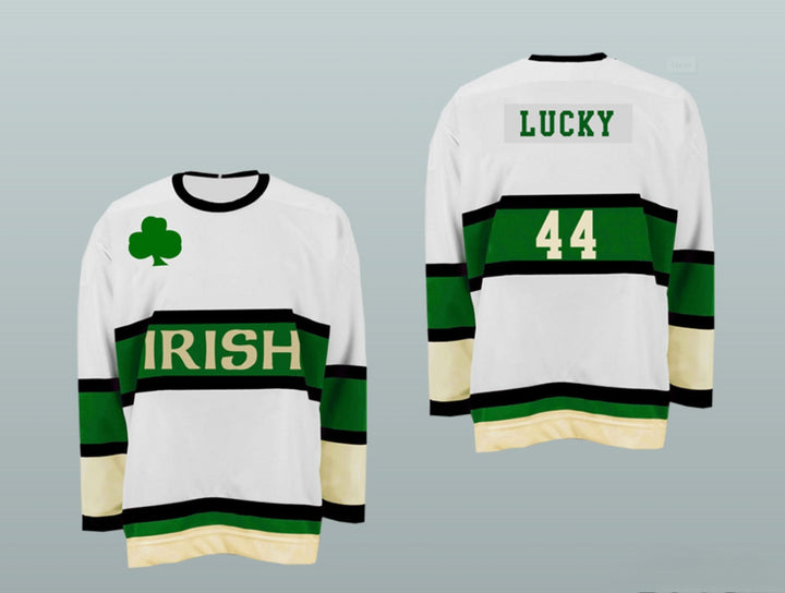 Custom Any Name Number Irish Hockey Jersey Any Player or Number Top Stitched S-6XL