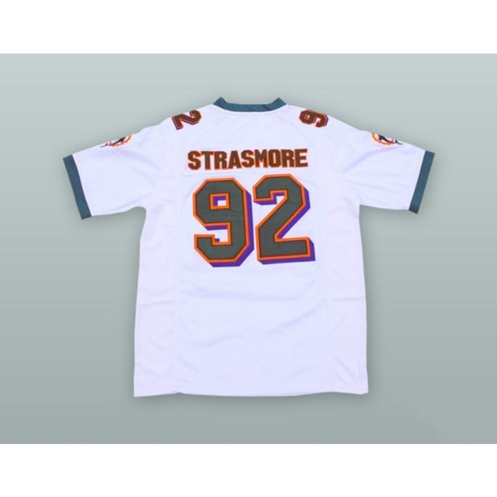 CUSTOM ANY Name Number SPENCER STRASMORE 92 MIAMI WHITE FOOTBALL JERSEY BALLERS Top Stitched S-6XL