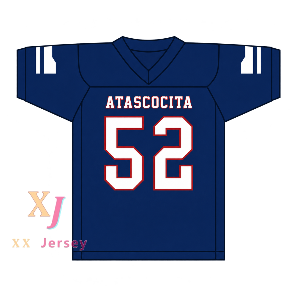Custom Sam Cosmi 52 Atascocita High School Football Jersey