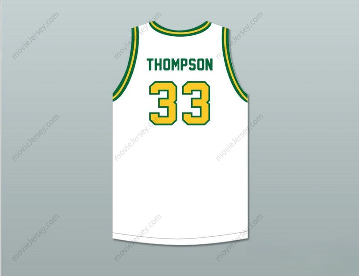 CUSTOM ANY Name Number DAVID THOMPSON 33 CREST HIGH SCHOOL CHARGERS WHITE BASKETBALL JERSEY 1 Top Stitched S-6XL