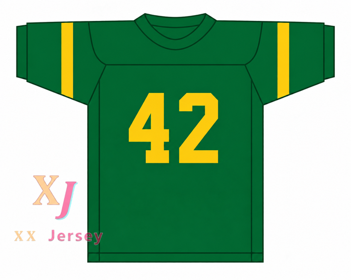Custom Ronnie Lott 42 Eisenhower High School Eagles Green Football Jersey