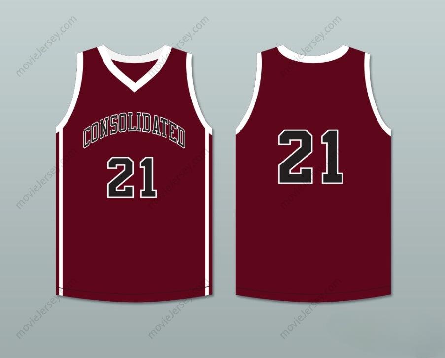 PERSONALIZA CUALQUIER Nombre Número JUGADOR 21 A&M CONSOLIDATED HIGH SCHOOL TIGERS MAROON CAMISETA DE BALONCESTO Cosida S-6XL