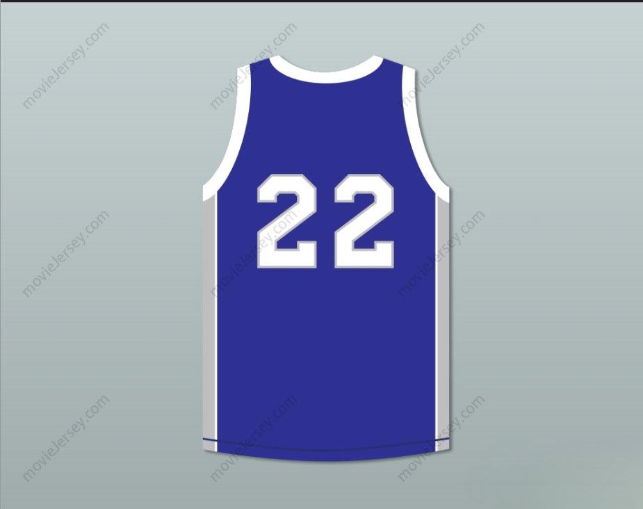 PERSONALIZA Cualquier Nombre Número RAPPER MASE 22 CAMISETA DE BALONCESTO AZUL DE LOS RAMS Bordada Tallas S-6XL