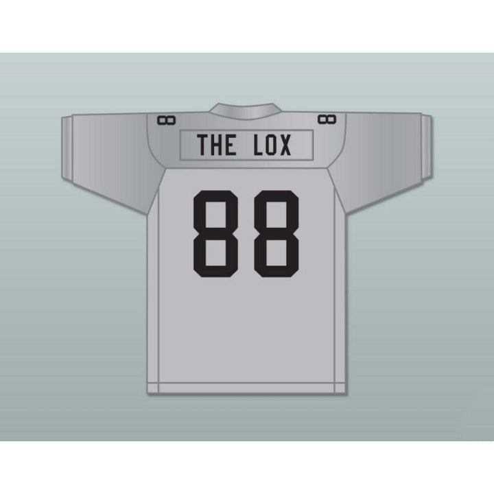 PERSONALIZA Cualquier Nombre Número THE LOX ROUGH RYDERS 88 Plata Camiseta Fútbol Cosida S-6XL