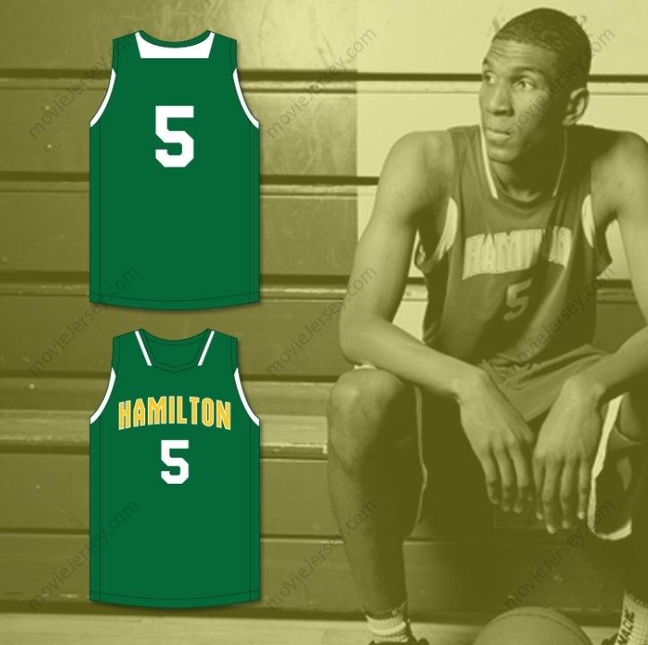 CAMISETA DE BALONCESTO VERDE PERSONALIZADA CON NOMBRE Y NÚMERO KEVON LOONEY 5 ALEXANDER HIGH SCHOOL WILDCATS 3 Costuras Superiores S-6XL
