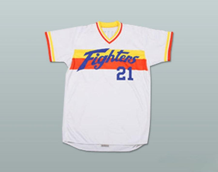 Camiseta de béisbol personalizada con cualquier nombre y número YUKIHIRO NISHIZAKI 21 HOKKAIDO NIPPON-HAM FIGHTERS Cosida a mano S-6XL