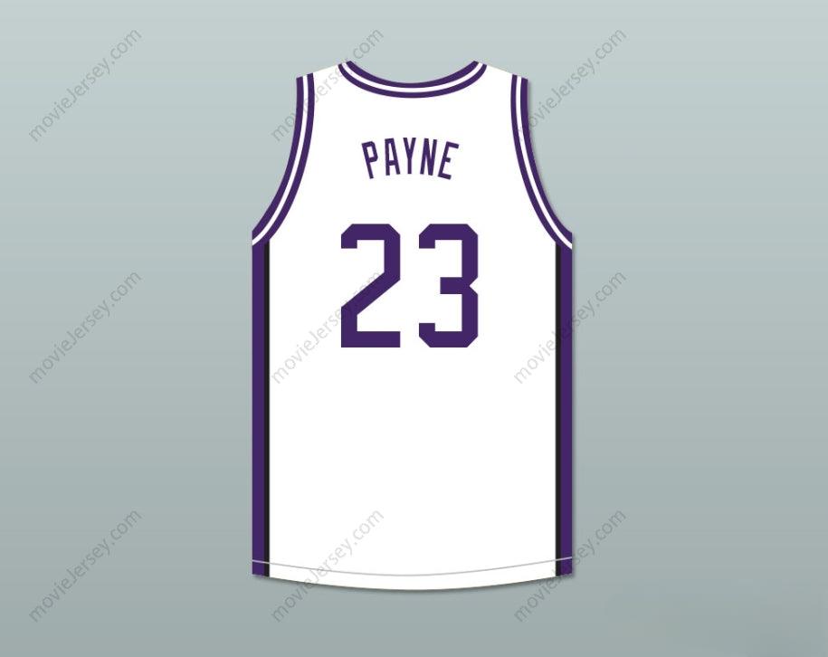 PERSONALIZA CUALQUIER Nombre Número MARTIN PAYNE 23 MORRIS BROWN COLLEGE WOLVERINES JERSEY DE BALONCESTO BLANCO PARCHE Cosido S-6XL