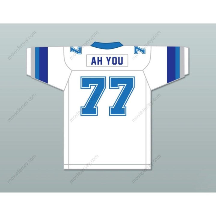 PERSONALIZA CUALQUIER Nombre Número 1983 USFL JUNIOR AH YOU 77 BOSTON BREAKERS ROAD Jersey de Fútbol Americano Cosido Tallas S-6XL