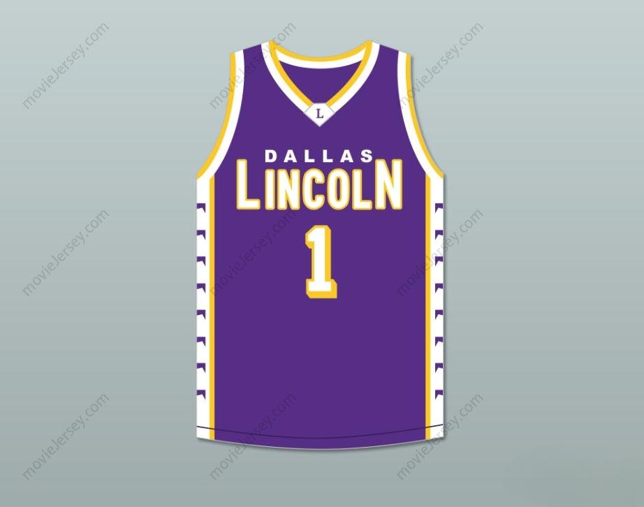 CUSTOM ANY Name Number CHRIS BOSH 1 LINCOLN HIGH SCHOOL  TIGERS PURPLE BASKETBALL JERSEY 1 Top Stitched S-6XL