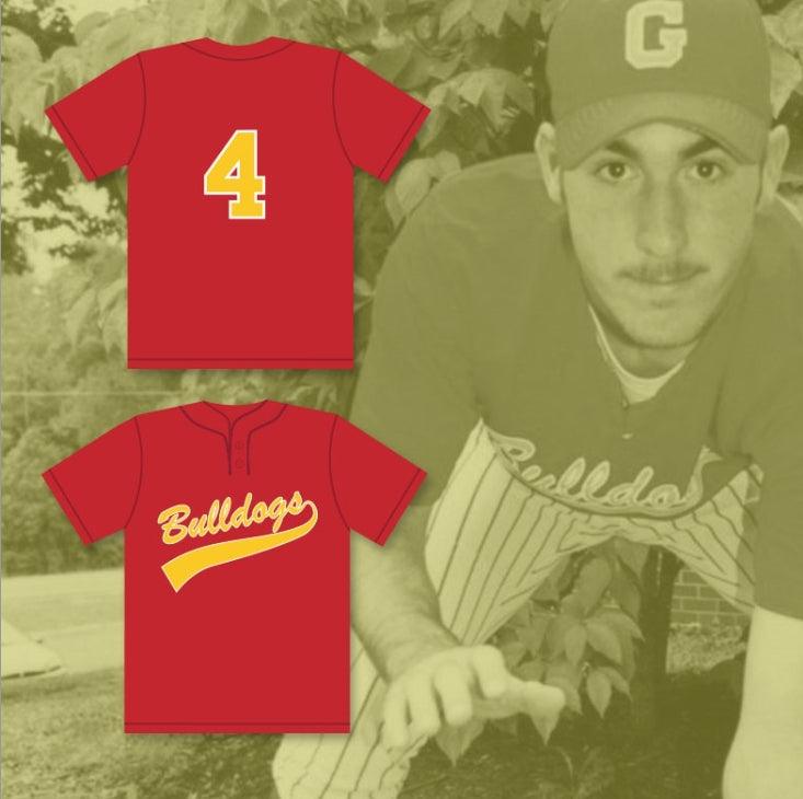 Personalizado Cualquier Nombre Número JUSTIN VERLANDER 4 CAMISETA DE BÉISBOL ROJA BULLDOGS DE SECUNDARIA 1 Cosida S-6XL