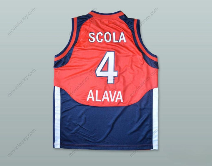 PERSONALIZA cualquier nombre y número LUIS SCOLA 4 CAMISETA DE BALONCESTO TAU CERAMICA Cosido Tallas S-6XL