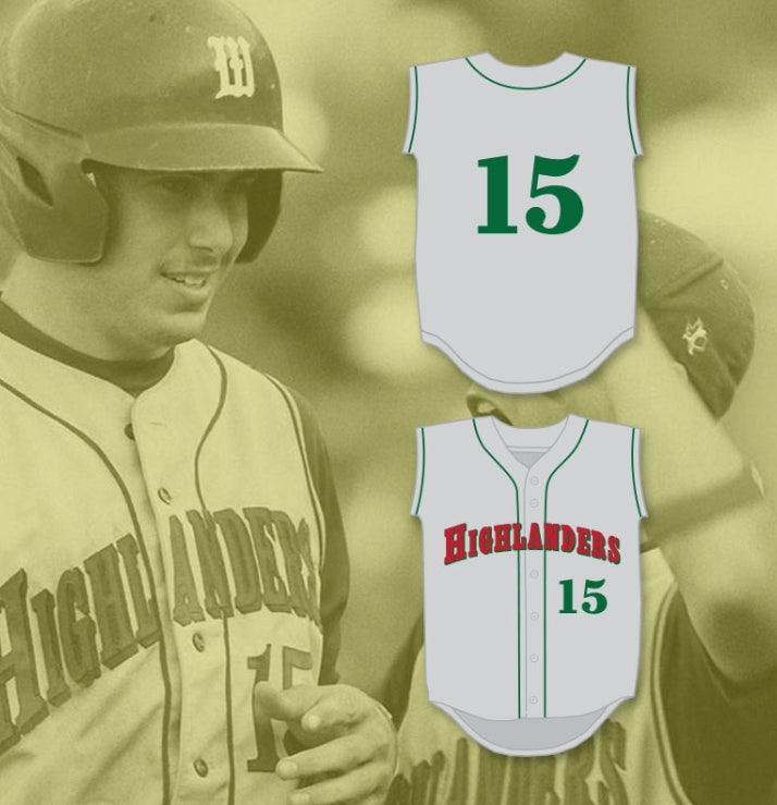 Personalizado Cualquier Nombre Número PAUL GOLDSCHMIDT 15 LOS HIGHLANDERS GRIS CAMISETA BÉISBOL 1 Costura Superior S-6XL