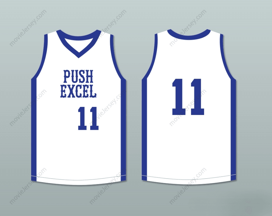 CUSTOM ANY Name Number ISIAH THOMAS 11 PUSH EXCEL PRO BASKETBALL CLASSIC WHITE BASKETBALL JERSEY 1985 CHARITY EVENT Top Stitched S-6XL