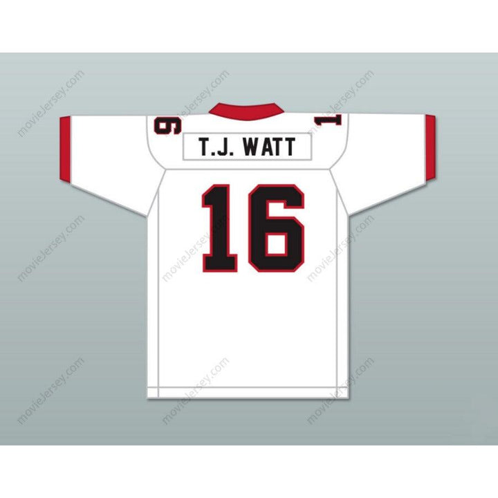 PERSONALIZADA Cualquier Nombre Número TJ WATT 16 Camiseta de Fútbol PIRATES de la Escuela Secundaria PEWAUKEE, Costuras Superiores Tallas S-6XL