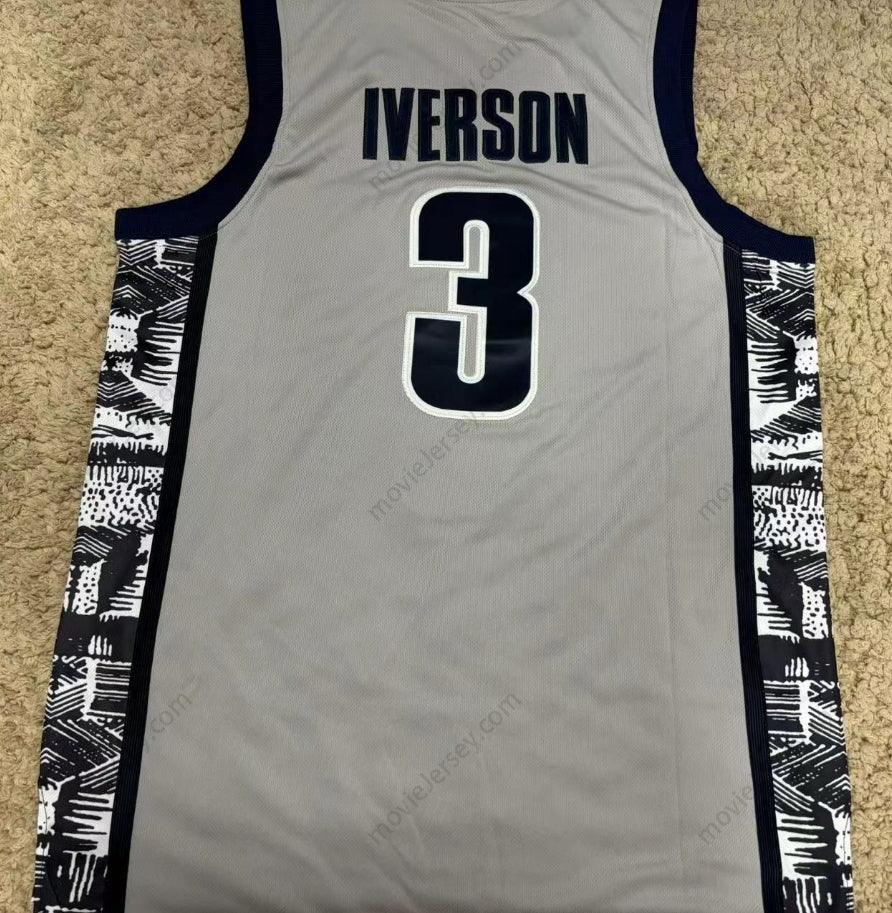 Camiseta de baloncesto retro cosida de Allen Iverson #3 Bethel High School