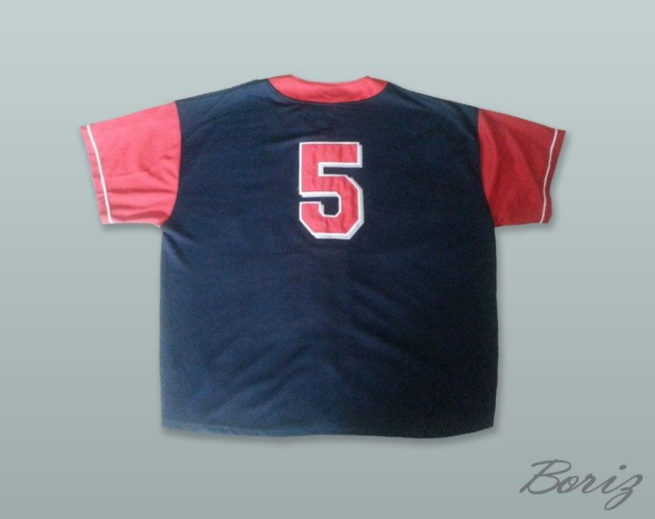 Camiseta de béisbol negra con costuras de la liga negra HANK AARON 5 CLOWNS, número y nombre personalizados, tallas S-6XL