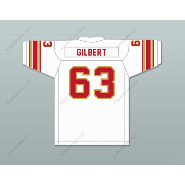 PERSONALIZA CUALQUIER Nombre Número 1983 USFL GEORGE GILBERT 63 PHILADELPHIA STARS CAMISETA DE FÚTBOL AMERICANA DE VISITANTE BORDADA S-6XL