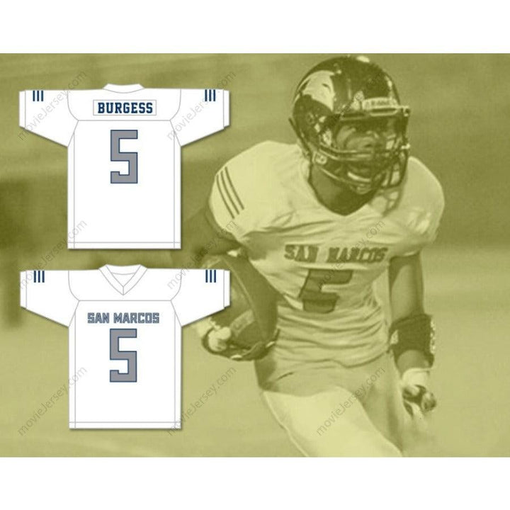 PERSONALIZA Cualquier Nombre Número TERRELL BURGESS 5 CAMISETA DE FÚTBOL Knights de SAN MARCOS HIGH SCHOOL Cosida Tallas S-6XL