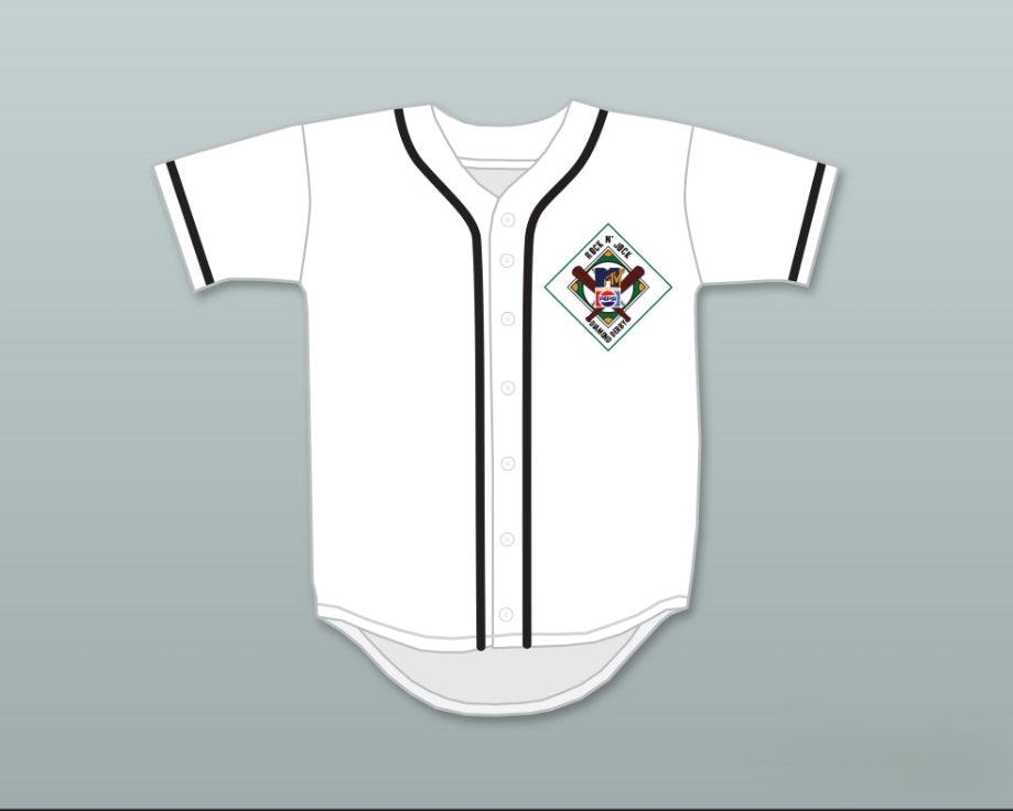 Custom Any Name Number STEVEN ADLER 9 SALAMANDERS BASEBALL JERSEY 1ST ANNUAL ROCK N' JOCK DIAMOND DERBY Top Stitched S-6XL