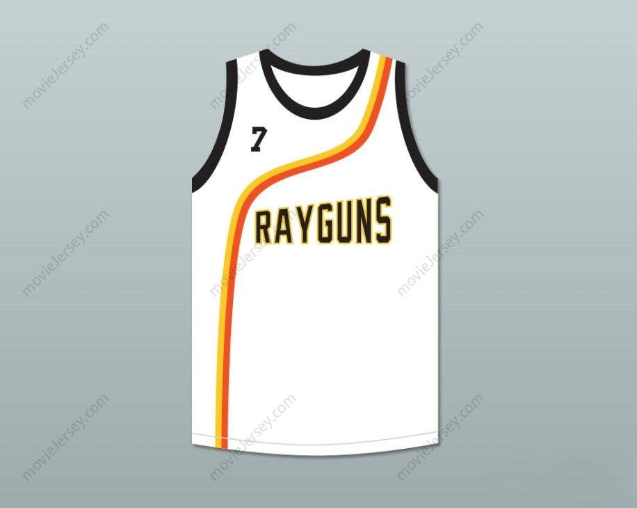 PERSONALIZADA Cualquier Nombre Número JERMAINE O'NEAL 7 ROSWELL RAYGUNS JERSEY BALONCESTO BLANCO Top Cosido Tallas S-6XL