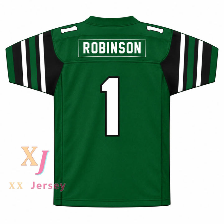 PERSONALIZA Cualquier Nombre Número WAN'DALE ROBINSON 1 Preparatoria WESTERN HILLS WOLVERINES Camiseta de Fútbol Cosida S-6XL