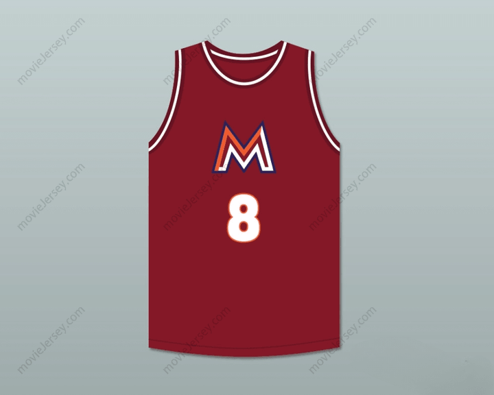 CUSTOM ANY Name Number RUI HACHIMURA 8 MEISEI HIGH SCHOOL MAROON BASKETBALL JERSEY 1 Top Stitched S-6XL