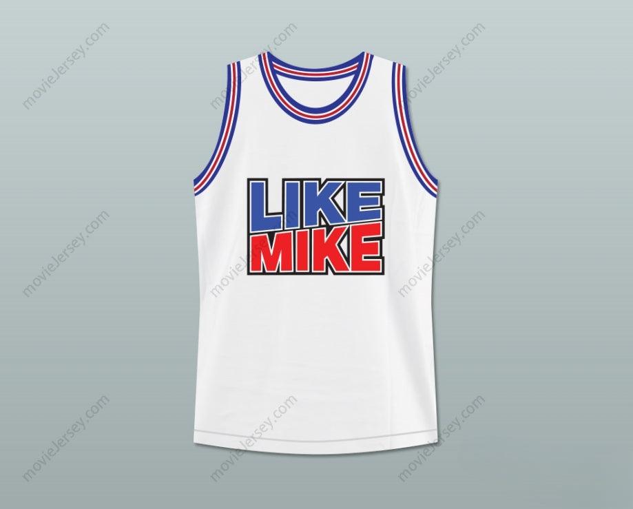 PERSONALIZABLE Cualquier Nombre Número MICHAEL 23 LIKE MIKE JERSEY DE BALONCESTO Blanco Combinado Cosido S-6XL